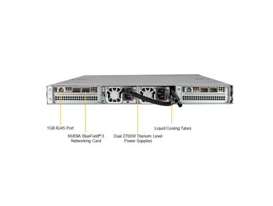 Supermicro ARS-111GL-DNHR-LCC GPU 1U 2-Node NVIDIA GH200 Grace Hopper Superchip system