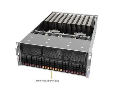 Supermicro AS -4125GS-TNRT2 DP AMD 4U Dual-Root PCIe GPU System with up to 10 PCIe GPUs