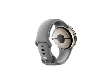Google Pixel Watch 3 41mm – Champagne Gold Aluminum Case with Hazel Active Band