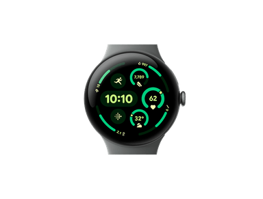Google Pixel Watch 3 45 mm – Matte Hazel Aluminum Case with Hazel Active Band