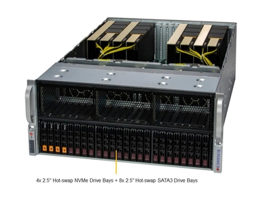 Supermicro SYS-421GE-TNRT3 GPU SuperServer DP Intel 4U Direct-connect PCIe GPU System with up to 8 GPUs