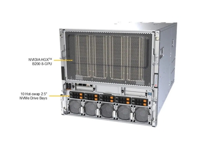 Supermicro SYS-A21GE-NBRT GPU A+ Server DP Intel 10U System with NVIDIA HGX B200 8-GPU