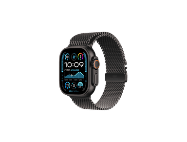Apple Watch Ultra 2 49mm Black Titanium Milanese Loop - Medium