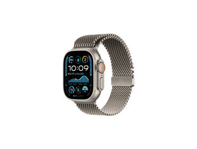 Apple Watch Ultra 2 49mm Natural Titanium Milanese Loop - Medium