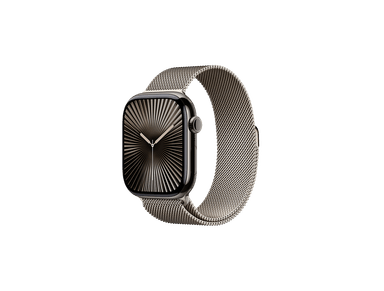 Apple Watch Series 10, 46 mm SS, Natural Milanese loop - S/M, Titanium Case Slate