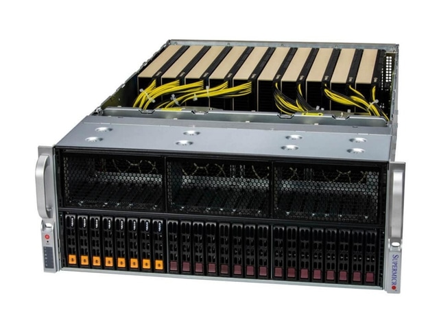 Supermicro SYS-421GE-TNRT GPU SuperServer DP Intel 4U Dual-Root PCIe GPU System with up to 10 GPUs