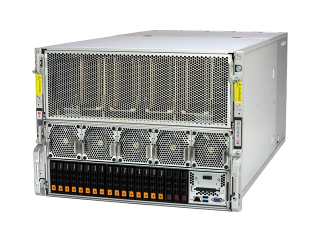 Supermicro SYS-821GE-TNHR GPU SuperServer DP Intel 8U System with NVIDIA HGX H100/H200 8-GPU and Rear I/O